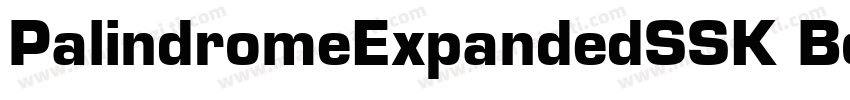 PalindromeExpandedSSK Bold字体转换